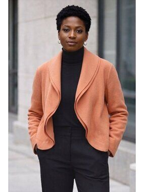 Gerry Weber orange boiled wool cardigan/blazer
